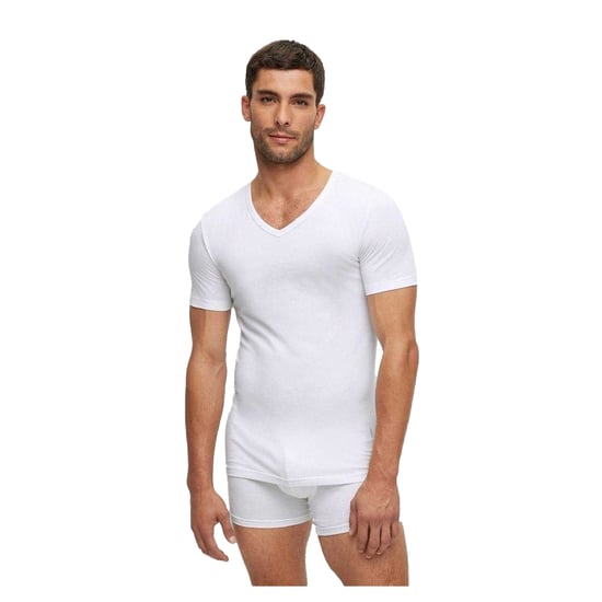 Boss Heren Logo Slim T-Shirt (Set van 2) (Wit) - Image 1