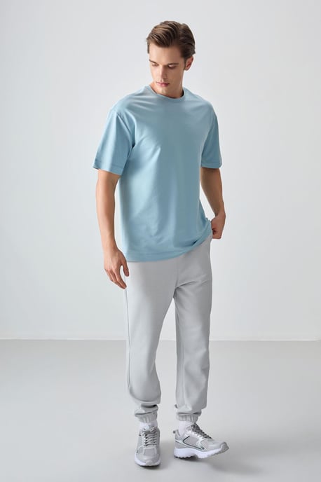 Overmaatse Katoenmix Crew Neck T-Shirt - Image 3