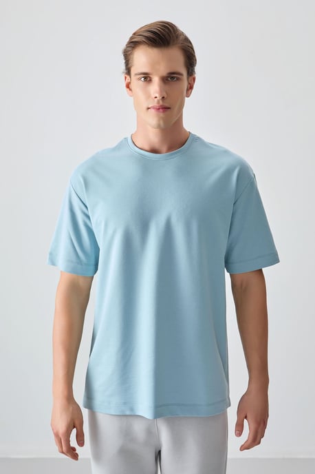 Overmaatse Katoenmix Crew Neck T-Shirt - Image 4