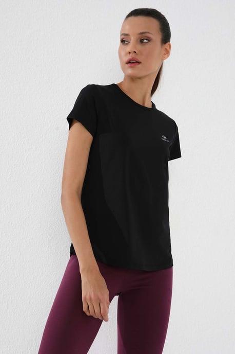 Dames Effen Korte Mouwen Rondhals T-Shirt - Image 5