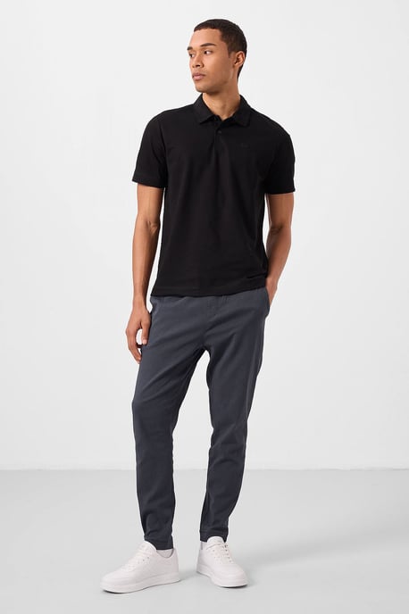 Herrarnas bomullselastan polo t-shirt - Image 3