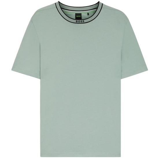 Boss Heren Crew Neck Regular T-shirt (Groen) - Image 1