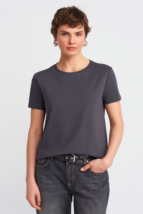 Dames Katoenen T-shirt met Ronde Hals - Image 1