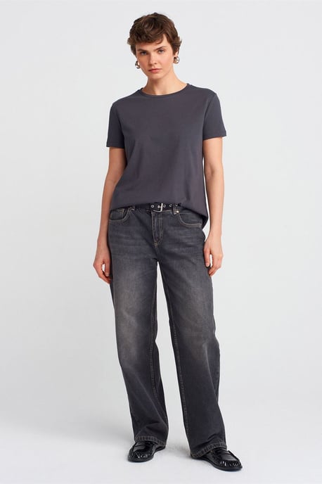 Dames Katoenen T-shirt met Ronde Hals - Image 3