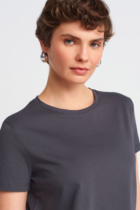 Dames Katoenen T-shirt met Ronde Hals - Image 4