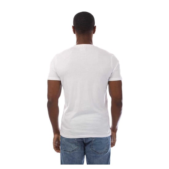Aquascutum Heren London Borstlogo Crew Neck T-Shirt (Wit/Zwart) - Image 2