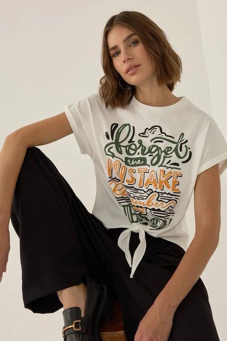 Tryckt Kortärmad T-shirt - Image 4