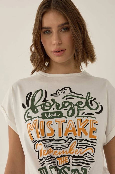 Tryckt Kortärmad T-shirt - Image 6