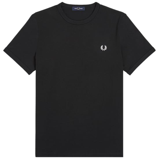 Fred Perry Ringer T-Shirt Black - Image 1