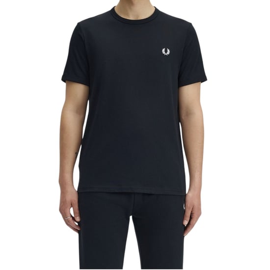 Fred Perry Ringer T-Shirt Black - Image 3