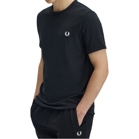 Fred Perry Ringer T-Shirt Black - Image 4
