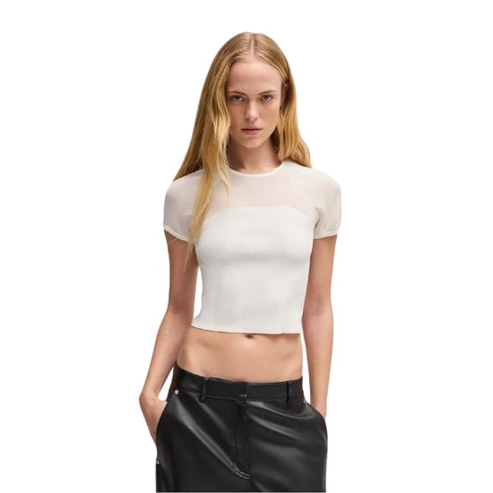 Hugo Dames/Dames Slevetta Slim Raglan T-shirt (Natuurlijk) - Image 4