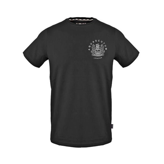Aquascutum Unisex Adult London Crew Neck Regular T-Shirt (Black) - Image 1