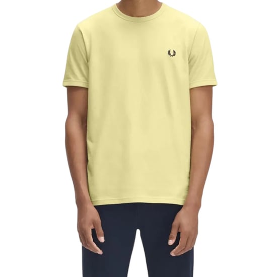 Fred Perry Ringer T-Shirt Champion's Gold Yellow - Image 4