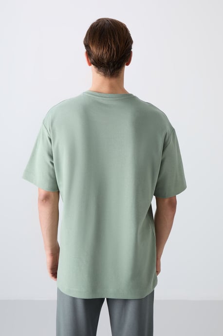 Överdimensionerad T-shirt i bomullsblandning med logotyp - Image 5