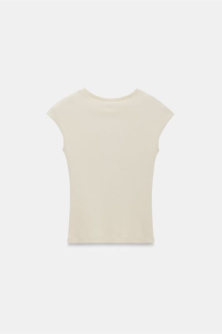 Fitted Katoenen Jersey Crew Neck T-Shirt - Image 6