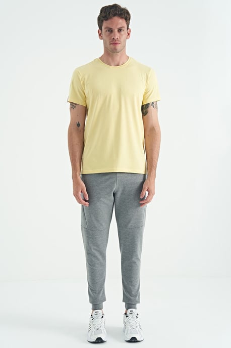 Men's Cotton Elastane Crew Neck T-Shirt - Image 2
