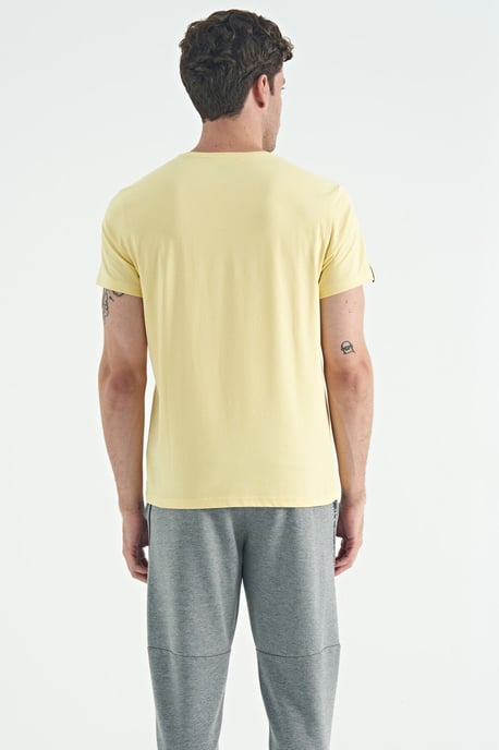 Men's Cotton Elastane Crew Neck T-Shirt - Image 6