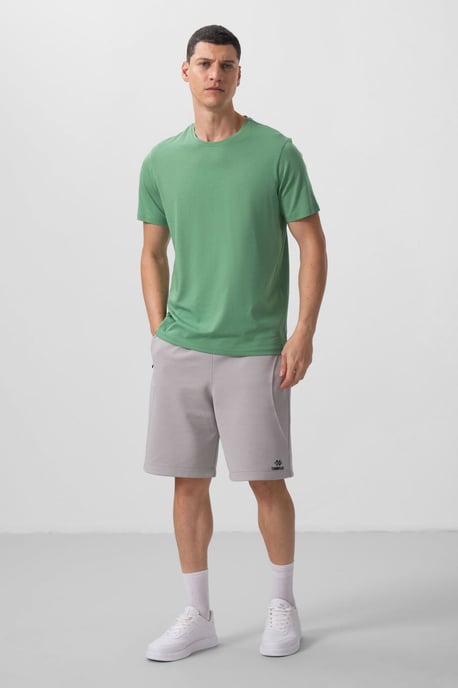 Heren T-shirt met ronde hals van katoen en elastan - Image 3