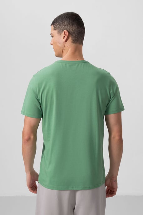 Heren T-shirt met ronde hals van katoen en elastan - Image 6