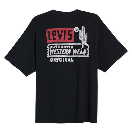 Levis Dam/Ladies - T-shirt med ryggtryck och lös passform (Blå) - Image 3