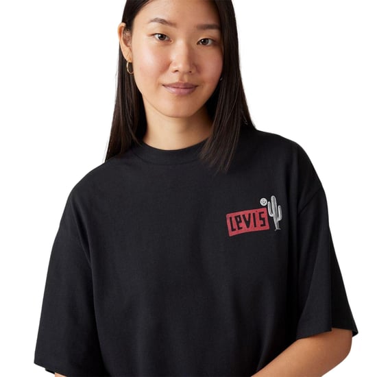 Levis Dam/Ladies - T-shirt med ryggtryck och lös passform (Blå) - Image 4