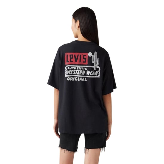 Levis Dam/Ladies - T-shirt med ryggtryck och lös passform (Blå) - Image 5