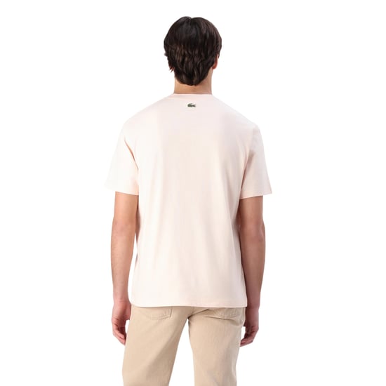 Lacoste Heren Jersey Katoenen Logo T-shirt (Oranje) - Image 2