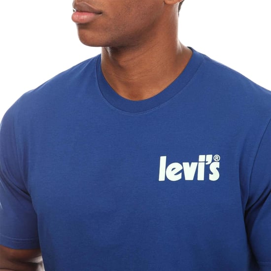 Levis Mens Logo Crew Neck Relaxed Fit T-shirt (Mörkblå) - Image 2