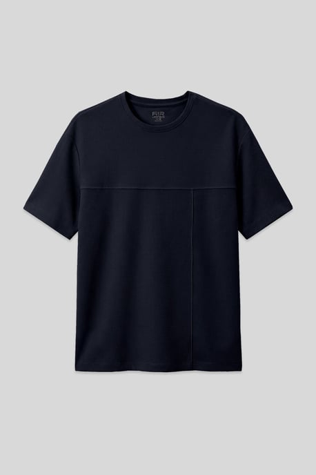 Oversized jersey t-shirt med ficka - Image 1