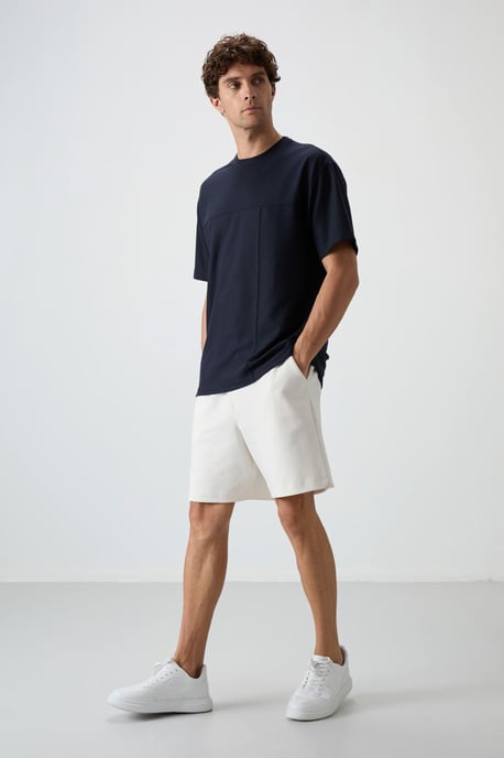 Oversized jersey t-shirt med ficka - Image 3