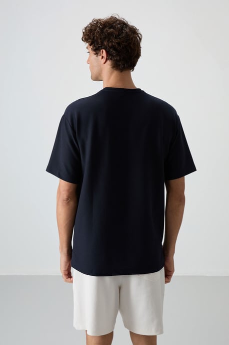 Oversized jersey t-shirt med ficka - Image 6