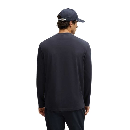 Boss Mens Classic Logo Regular T-Shirt (Mörkblå) - Image 3