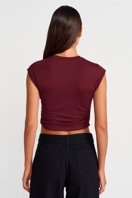 Dames Mouwloze Lichte Crop T-shirt - Image 2