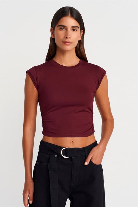Dames Mouwloze Lichte Crop T-shirt - Image 3