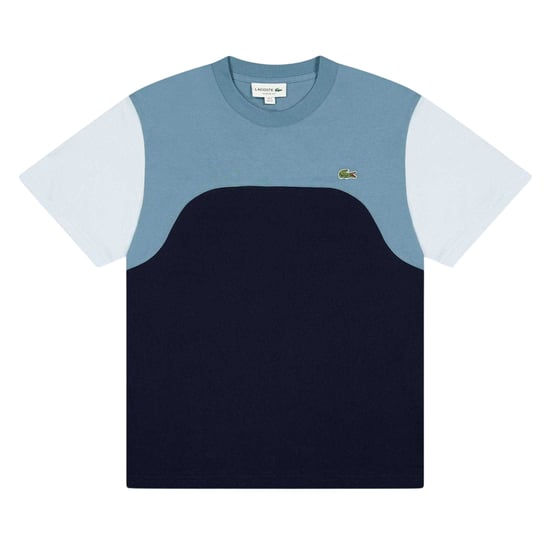 Lacoste Heren Colour Block Jersey T-shirt (Marine) - Image 2