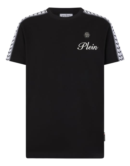 Piquet Round Neck T-Shirt Plein Tennis - Image 1