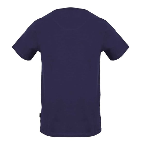 Aquascutum Mens Printed Signature Crew Neck T-Shirt (Navy) - Image 2