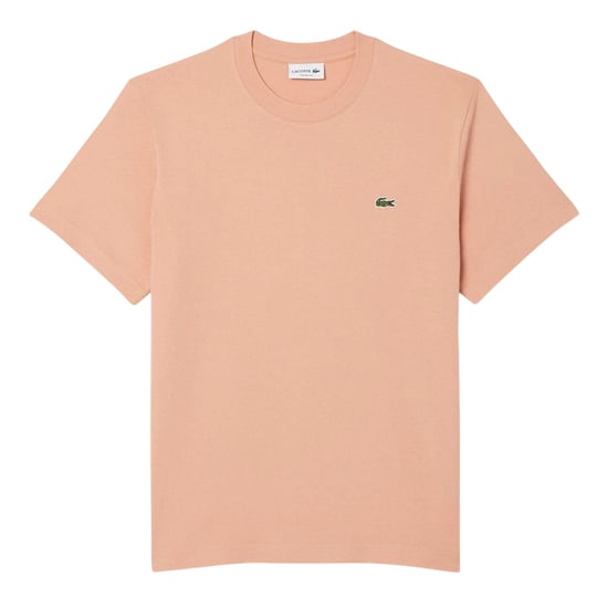 Lacoste Heren Geborduurd Logo Katoenen T-Shirt (Oranje) - Image 2