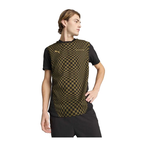 Puma Heren Porsche Spirit dambord T-shirt (Olijf) - Image 3