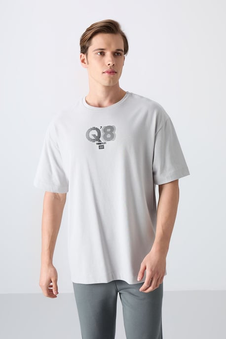 Overlookende Gedrukte Logo Crew Neck T-Shirt - Image 4