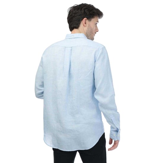 Gant Heren Linnen Normaal Overhemd (Blauw) - Image 2