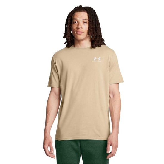 Under Armour Mens Sportstyle Chest Logo T-Shirt (Khaki Brown) - Image 3