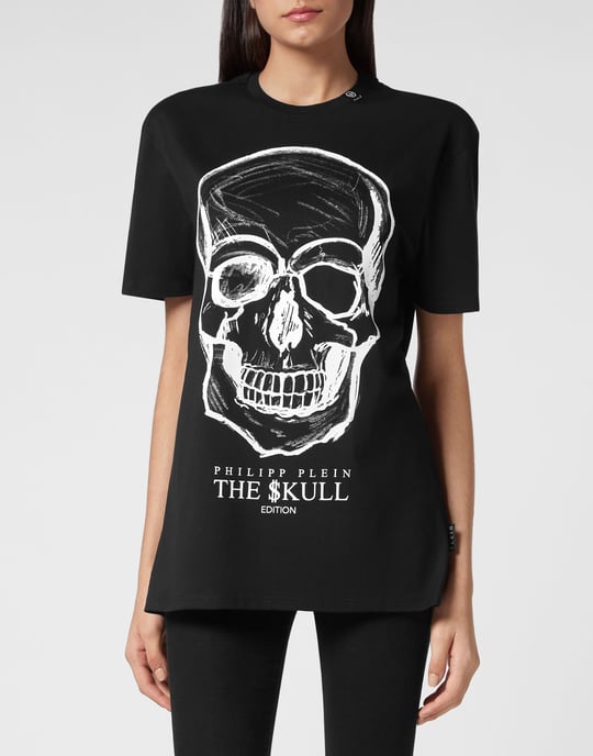 T-Shirt Rund Hals Skull - Image 2
