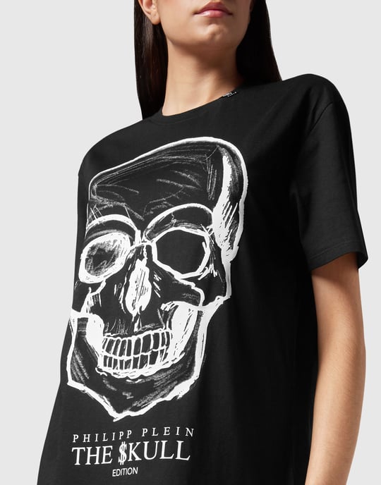 T-Shirt Rund Hals Skull - Image 3