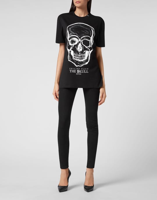 T-Shirt Rund Hals Skull - Image 4