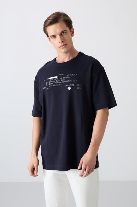 Oversized Geprinte Crew Neck T-shirt - Image 1