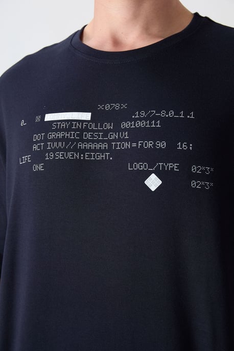 Oversized Geprinte Crew Neck T-shirt - Image 3