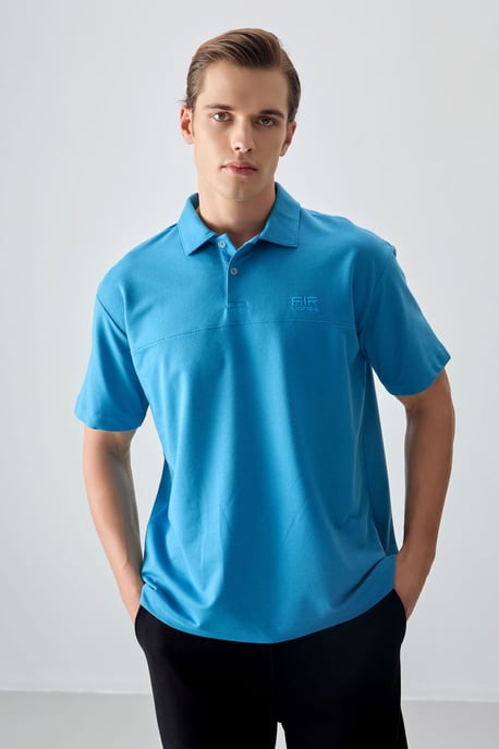 Oversized Polo Kragen T-Shirt - Image 2