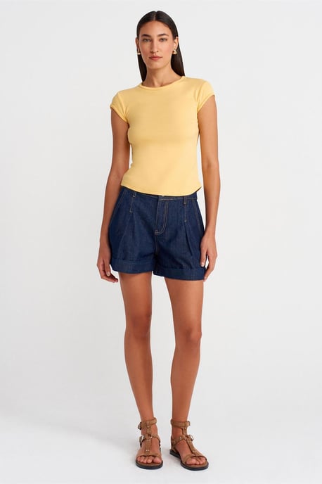 Dames Slim Fit Katoenen T-shirt met Ronde Hals - Image 4
